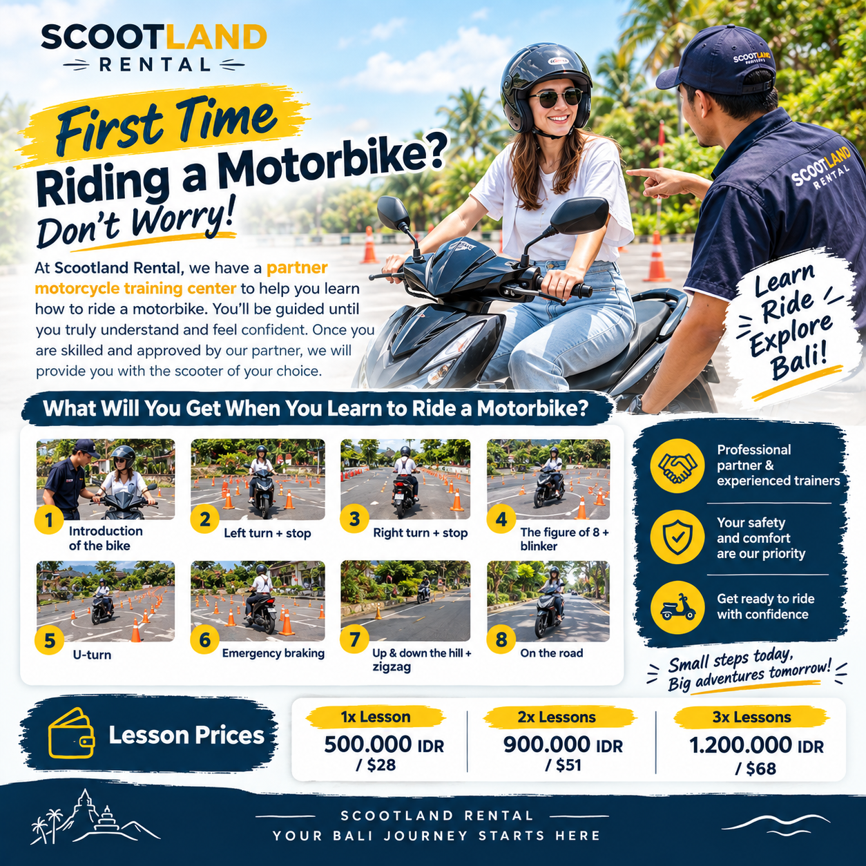 first time riding a motorbike?
